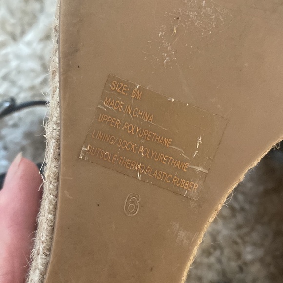 FARYL by farylrobin black sandal wedges size 6 - Picture 11 of 11